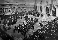 Inauguration ceremony of Queen Victoria statue in Piazza Tesoreria Valletta 1891