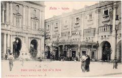 Piazza Regina in Valletta as depicted in a 1904 Modiano postcard