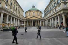 Basilica di San Carlo al Corso church front view in Milano