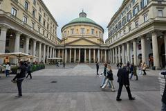 Facade of Basilica di San Carlo al Corso church in Milan