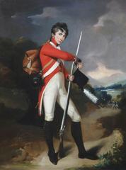 Portrait of a Grenadier of a Volunteer Regiment in historical military uniform