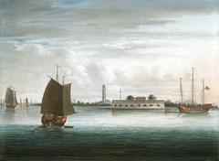 Historical Chinese fort on the Canton River during the First China War