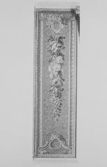 French tapestry panels with intricate floral and figure designs