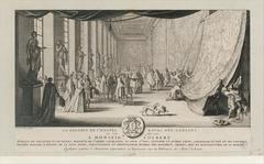 Portrait of a man visiting the Gobelins tapestry manufactory