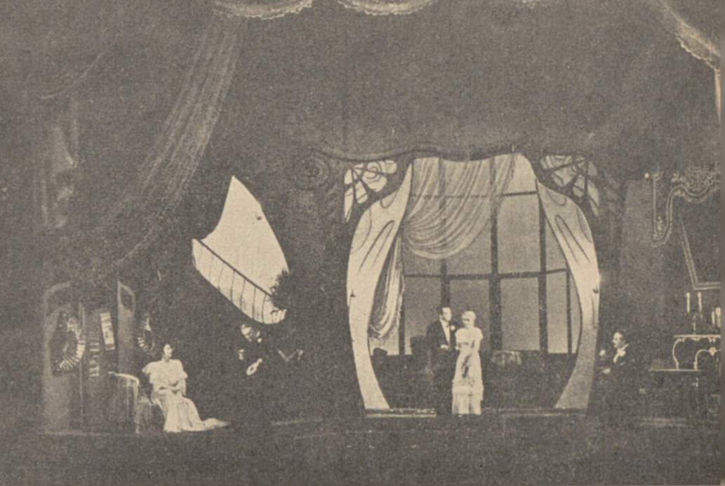 Scene from the opera Bojarská svatba by Karel Weiss at Národní divadlo in 1943