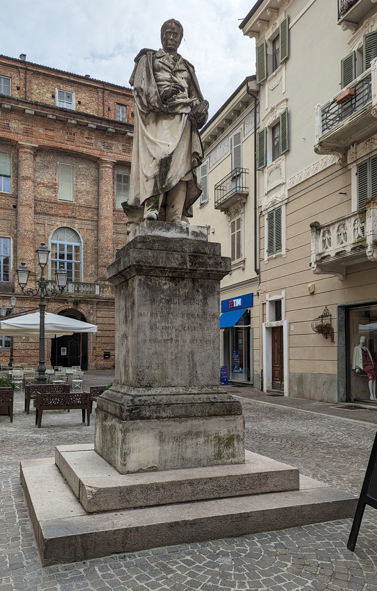 Monumento A Luigi Canina in Casale Monferrato Italy