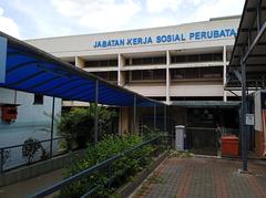 Jabatan Kerja Sosial Perubatan building at Hospital Kuala Lumpur with clear sky