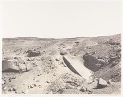 Historic granite quarry and extraction system in Assouan Syène
