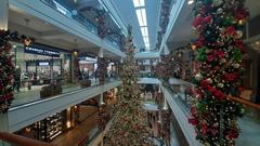 Interior view of Power Plant Mall in Rockwell Center Makati with modern architecture and shoppers