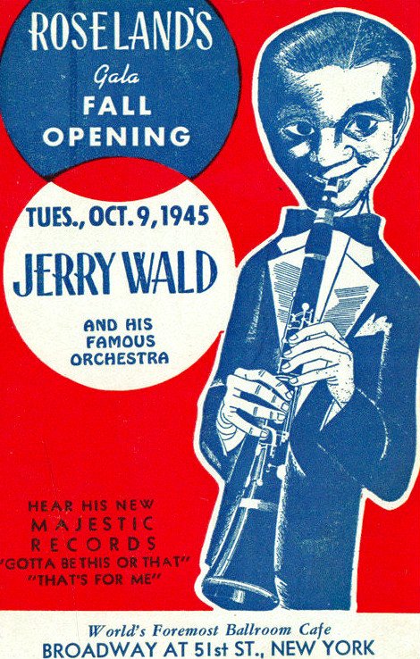 Roseland Ballroom promotional postcard New York City 1945