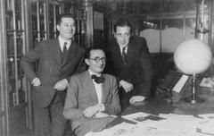 Xesús Canabal Fuentes, Alfonso Daniel Rodríguez Castelao and Manuel Meilán Martínez in Montevideo 1940