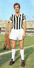 Luciano Spinosi Italian footballer Juventus jersey 1970-71 away match Verona stadium