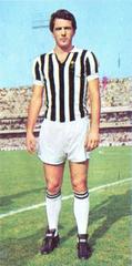 Roberto Bettega playing for Juventus during 1970-71 season at Verona stadium