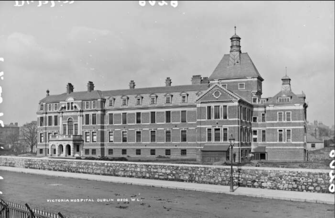 Royal Victoria Eye and Ear Hospital building in Dublin circa 1900