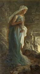 Painting of Mary Magdalene coming to the sepulchre by Janette Catherine Russell, circa 1842-1903