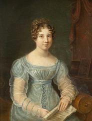 Portrait paintings of Rolinda Sharples and Jane Horley