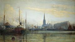 The Church of St Mary Redcliffe exterior with ornate Gothic architecture