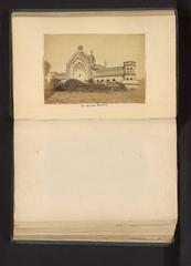 Historic photograph of Rumi Darwaza entrance gate of Bara Imambara mosque in Lucknow