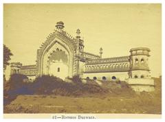 Roomee Durwaza archway in a principal street of Lucknow, model possibly copied from Constantinople architecture