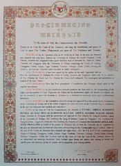 Proclamation of Malaysia at the Independence Declaration Memorial in Melaka