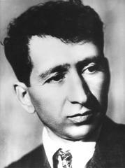 Portrait of Yeghishe Charents, prominent Armenian poet