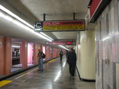 Line 1 Platform at Metro Salto del Agua station in Mexico City