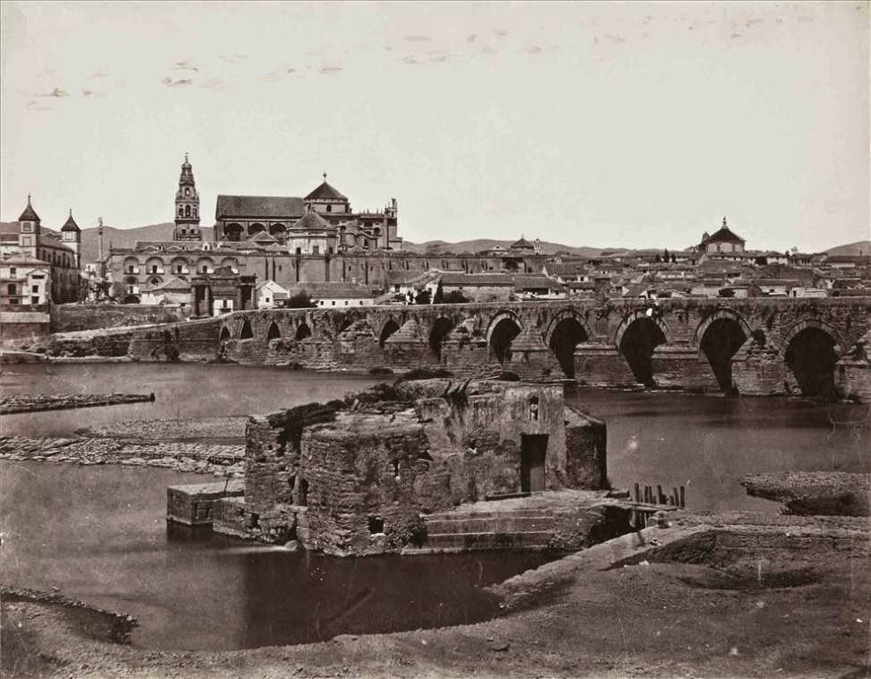 Historic photograph of Córdoba cityscape in 1856