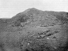 Layer Pyramid of Zawiet el-Aryan viewed from the northeast before 1910-1911 excavations