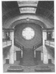 Original waiting room staircase at San Antonio Southern Pacific Station built in 1902