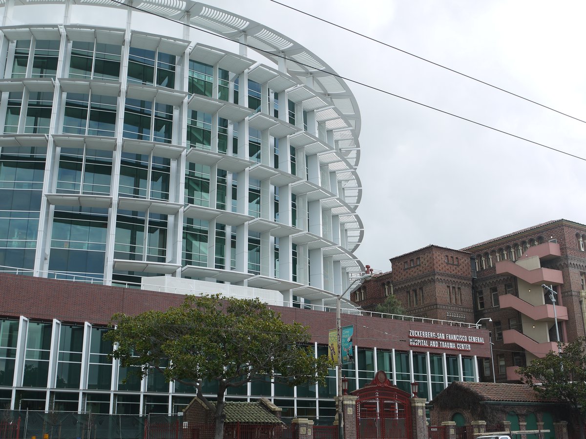 San Francisco General Hospital main building exterior in San Francisco