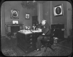 San Francisco Mint Superintendent in his office historic photograph