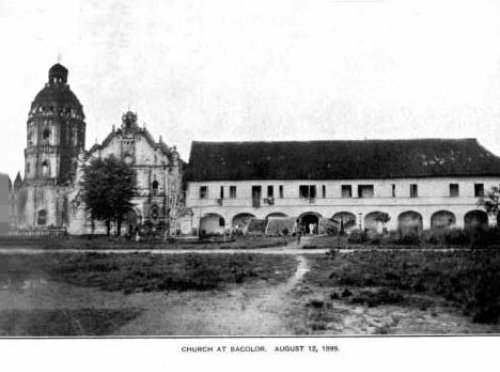 Bacolor Church or Saint William Church and convent in Bacolor, Pampanga, Philippines