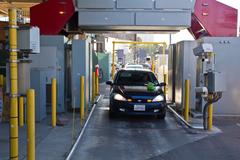 X-ray image of vehicles at a Southwest border crossing