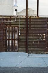Metal door at San Ysidro Port of Entry used for sending detained individuals back to Mexico