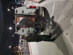U.S. Customs and Border Protection officers conducting operations at San Ysidro Port of Entry in San Diego during Title 42 implementation