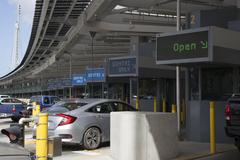 Vehicles crossing US Mexico border at San Ysidro Port of Entry through Ready and SENTRI Lanes