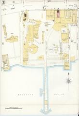 Sanborn Fire Insurance Map from Brooklyn, Kings County, New York, 1906, showing detailed urban layout and structures
