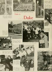 1951 Duke University yearbook page from The Chanticleer showing vintage campus photo