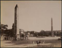 The Hippodrome with obelisks and the Serpentine Column in Istanbul