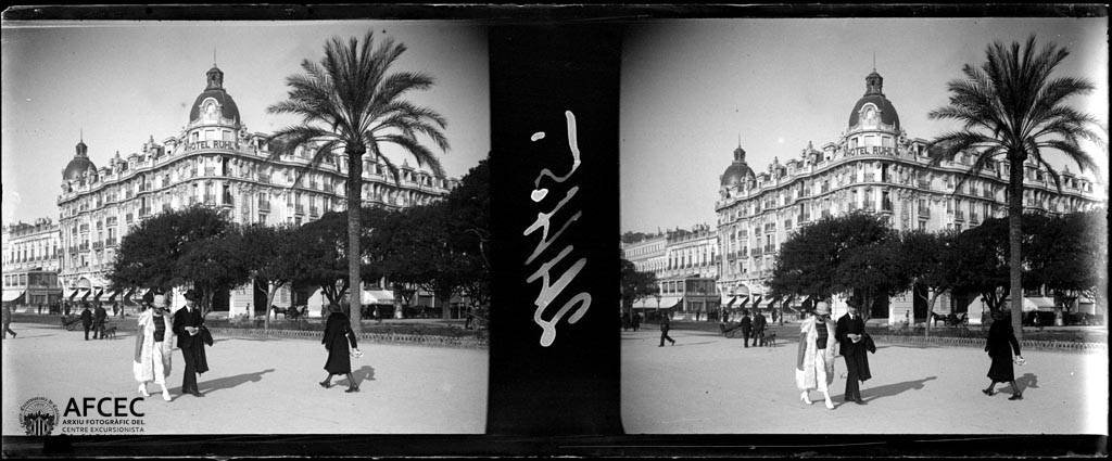 Façade of the Hotel Negresco seen from the Passeig dels Anglesos in Nice, France