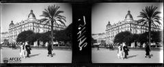 Façade of the Hotel Negresco seen from the Passeig dels Anglesos in Nice, France