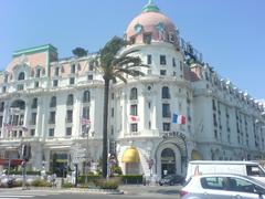 Hotel Negresco in Nice, south-east France, classic architecture and vibrant exterior