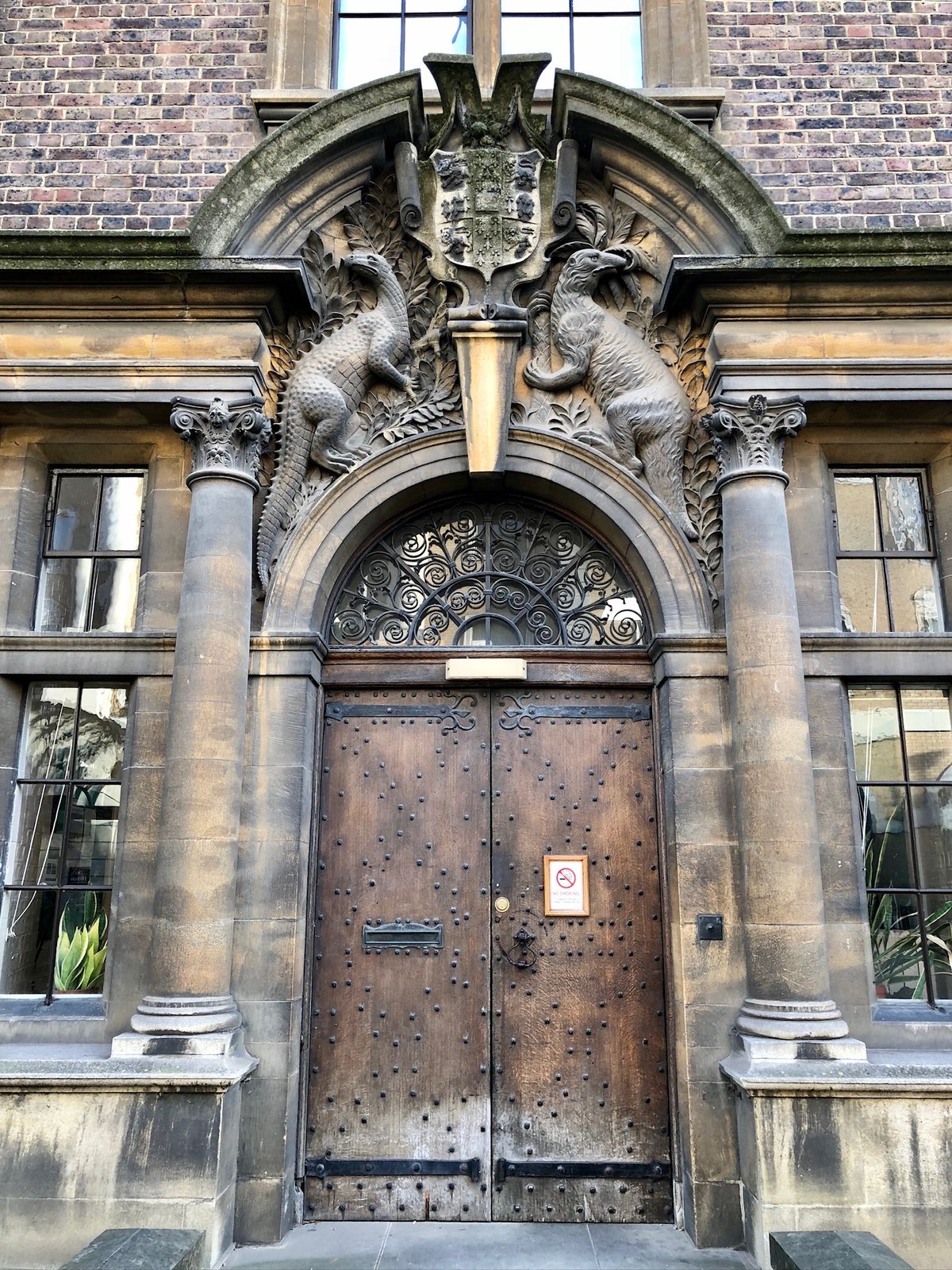 Ornate doorway at Sedgwick Museum of Earth Sciences