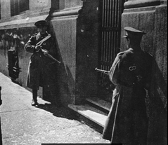 Carabineros police during La Matanza del Seguro Obrero in Santiago, Chile, September 5, 1938