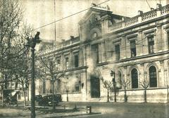 Central House of the University of Chile in Santiago during the 1938 Seguro Obrero massacre attempt