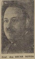 Portrait of Óscar Novoa F., Commander-in-Chief of the Chilean Army from 1934 to 1938