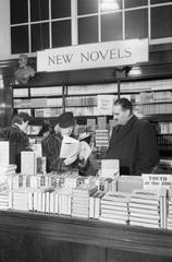 Customers browsing books in the Book Department at Selfridge's department store in London, 1942