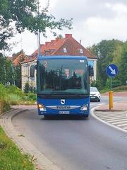 Iveco bus on line number 2 in Mrągowo