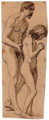 Study of male nudes by Jules-Élie Delaunay