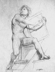 Abstract cubist painting of Apollon by Robert Delaunay